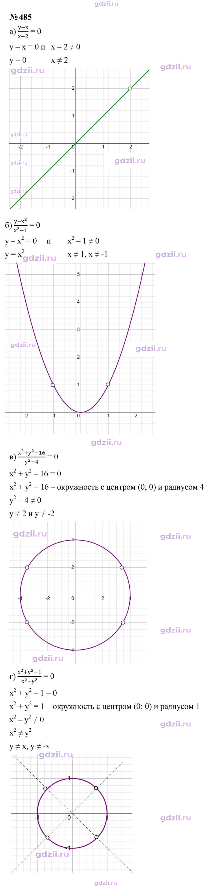 Скан решения номера 485