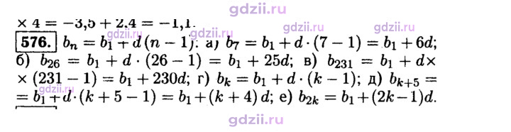 Скан решения номера 576