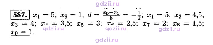Скан решения номера 587