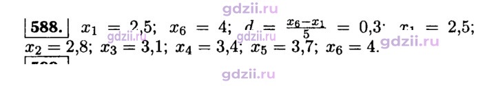 Скан решения номера 588