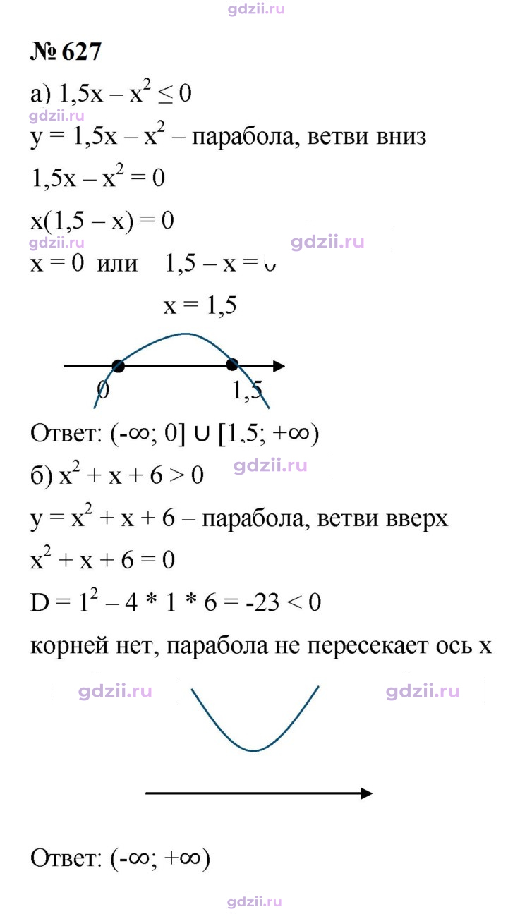 Скан решения номера 627