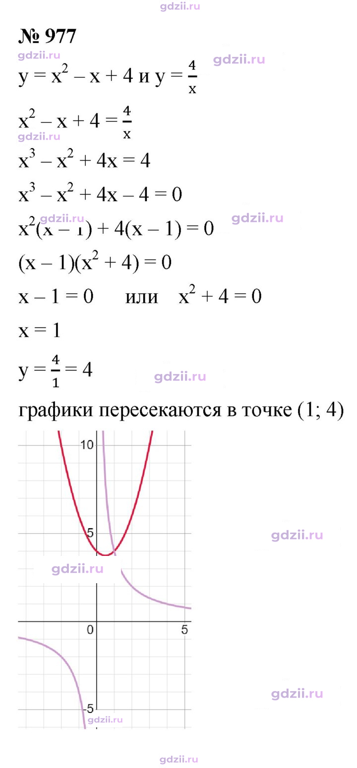 Скан решения номера 977
