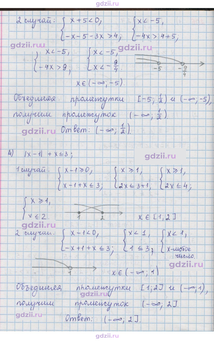 Скан решения номера 206