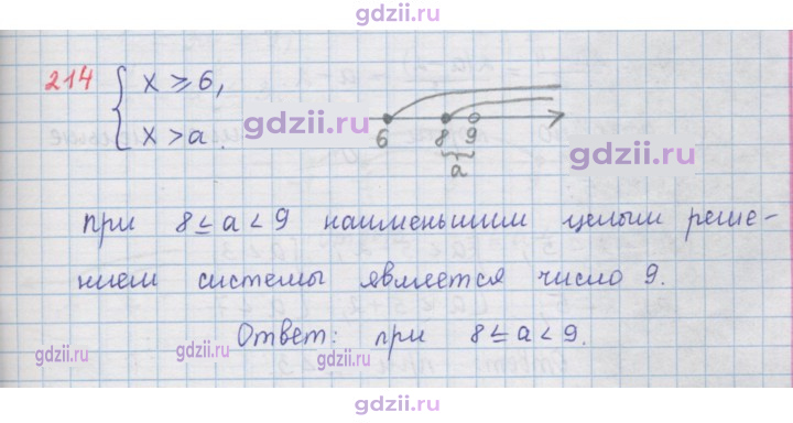 Скан решения номера 214
