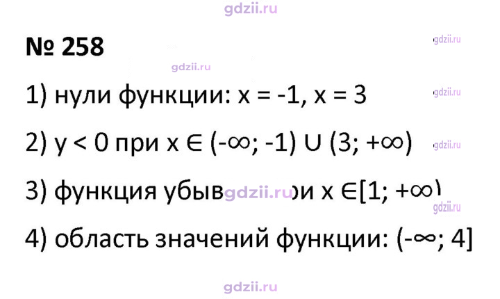 Скан решения номера 258