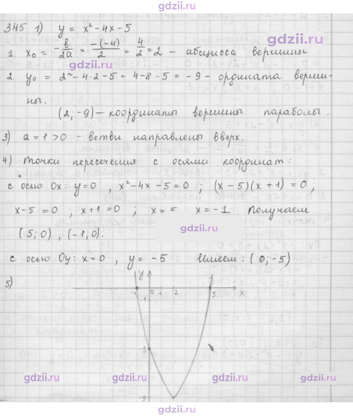 Скан решения номера 345