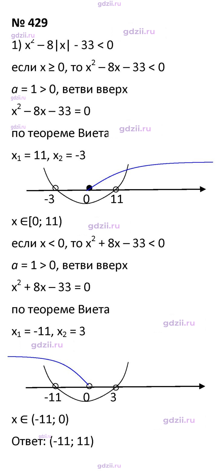 Скан решения номера 429