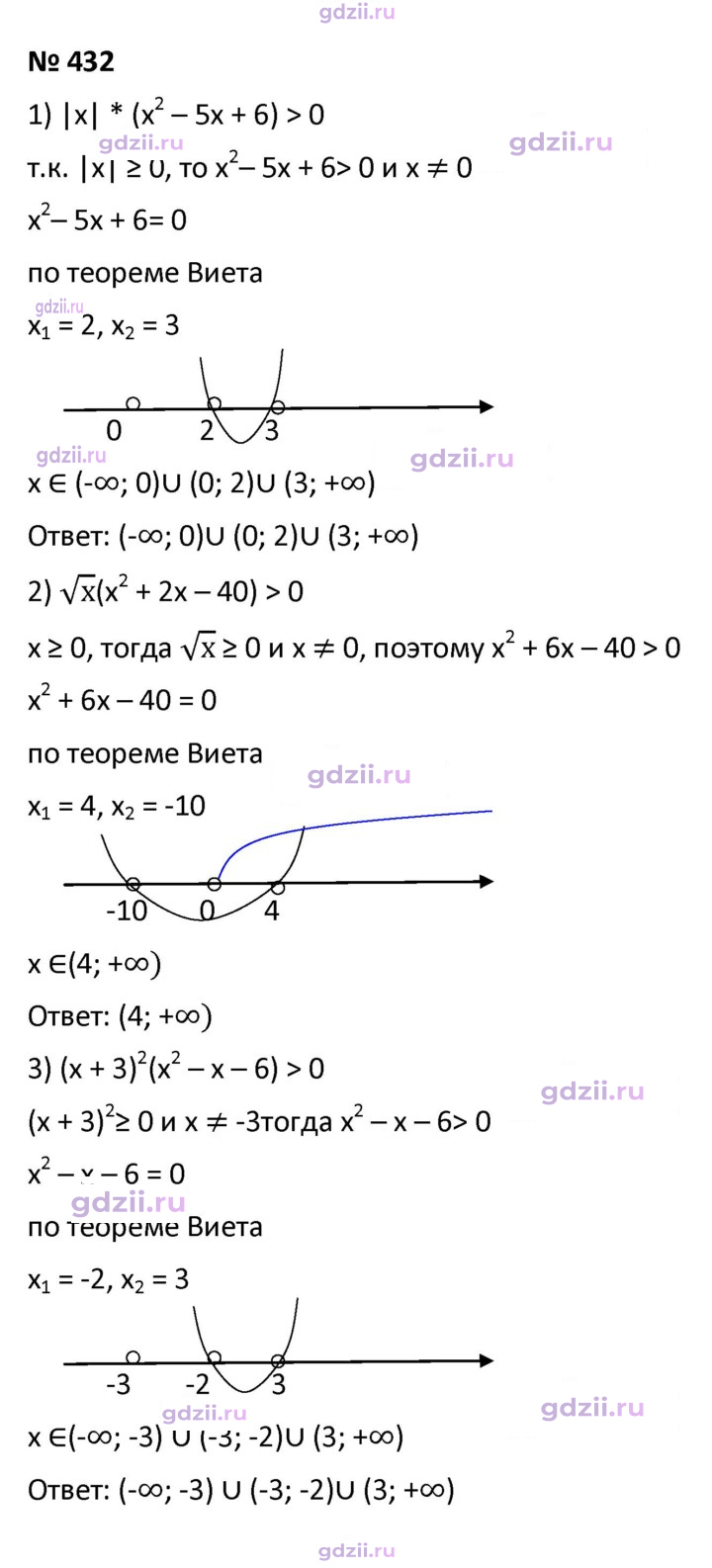 Скан решения номера 432