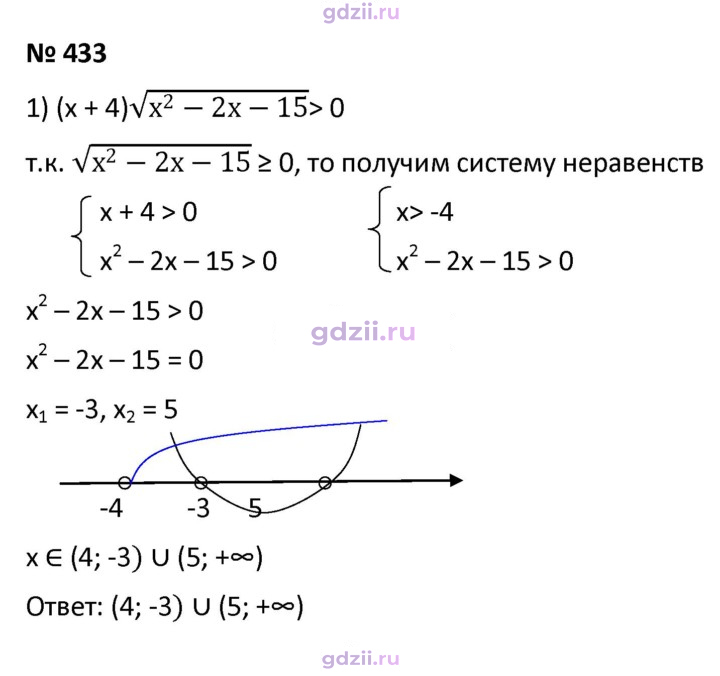 Скан решения номера 433