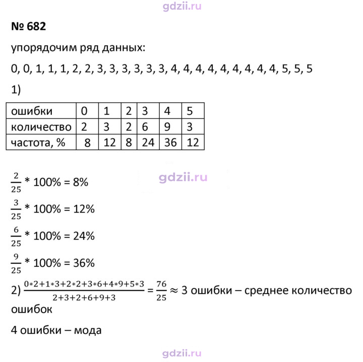 Скан решения номера 682