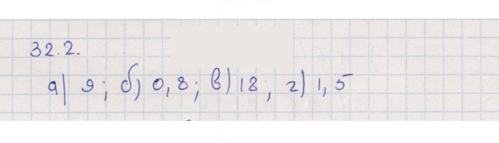 Скан решения номера 32.2