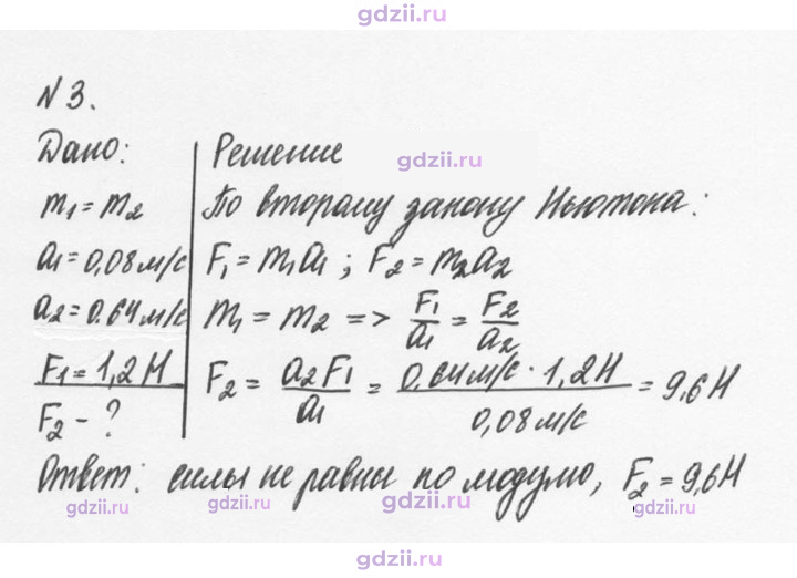 Скан решения номера 3
