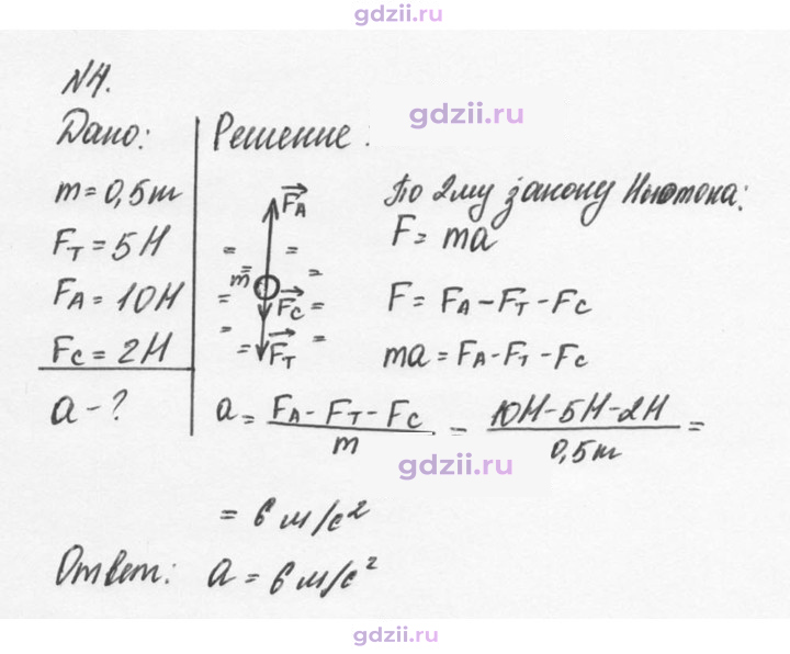 Скан решения номера 4