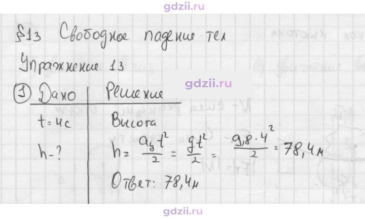 Скан решения номера 1