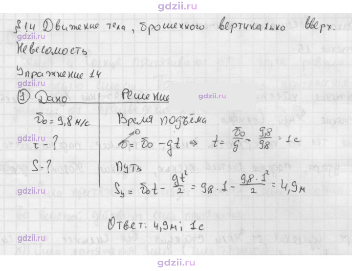 Скан решения номера 1