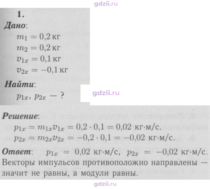 Скан решения номера 1