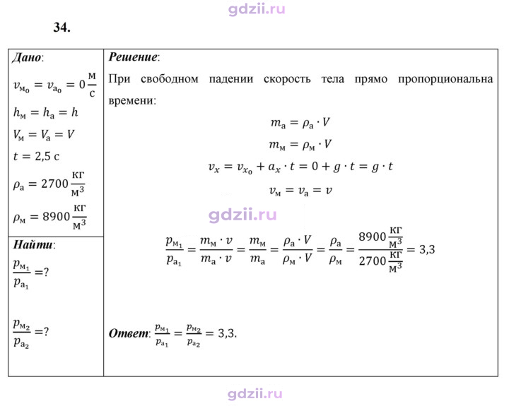 Скан решения номера 34