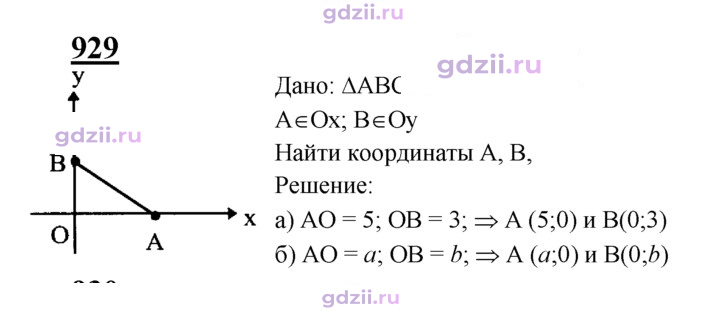 Скан решения номера 929