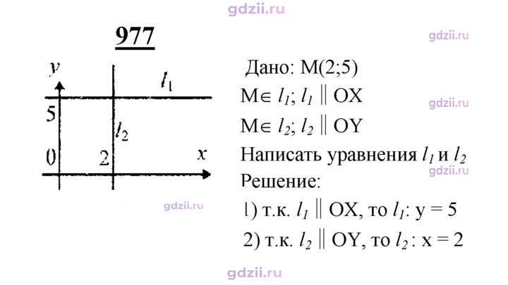 Скан решения номера 977