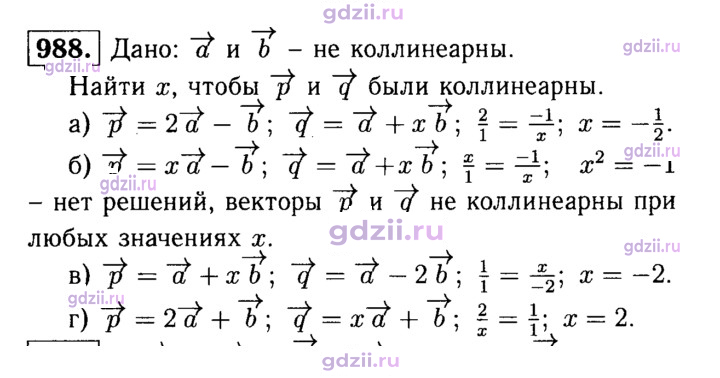 Скан решения номера 988