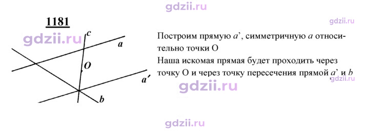 Скан решения номера 1181