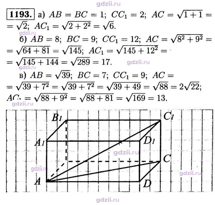 Скан решения номера 1193