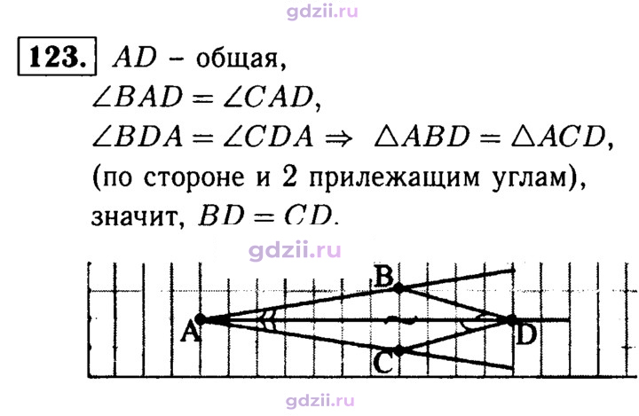 Скан решения номера 123