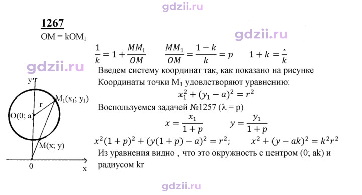 Скан решения номера 1267