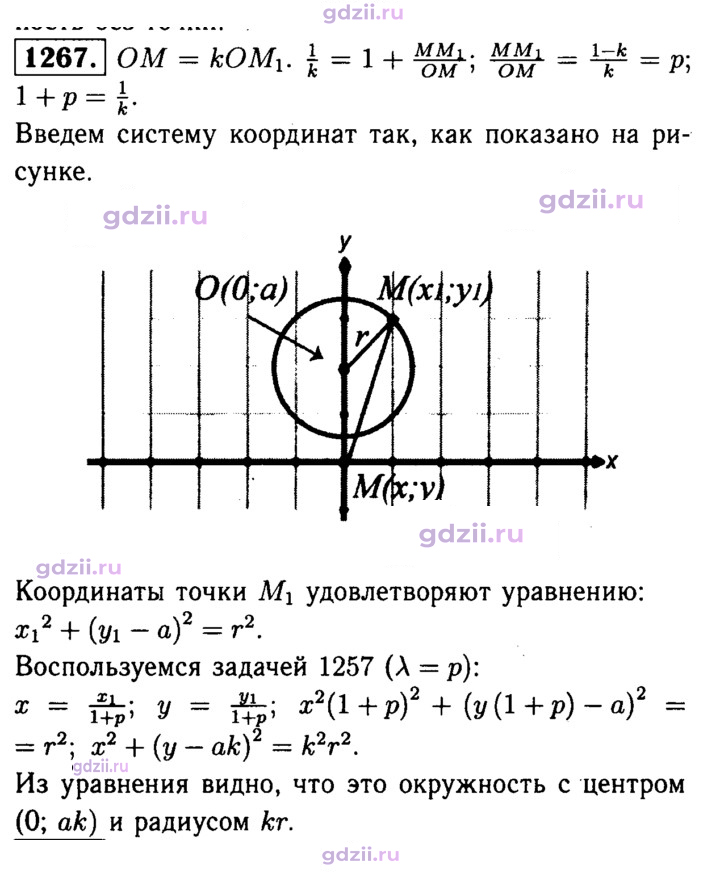 Скан решения номера 1267