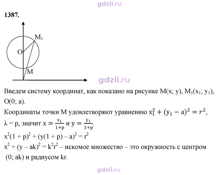 Скан решения номера 1387