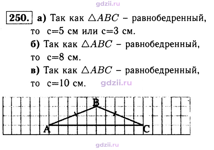 Скан решения номера 250