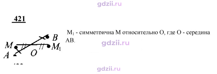 Скан решения номера 421