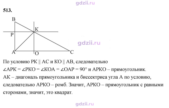 Скан решения номера 513