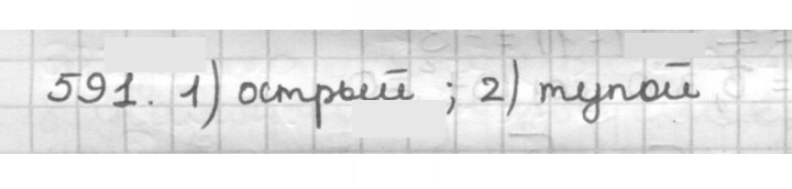 Скан решения номера 591