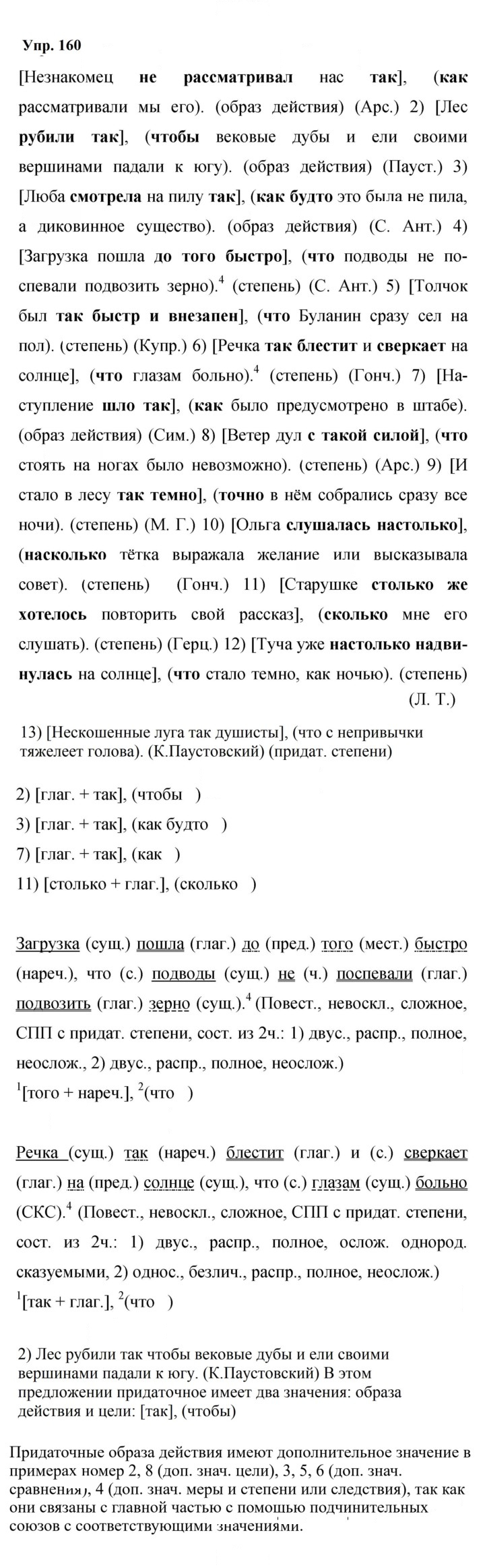 Скан решения номера 160