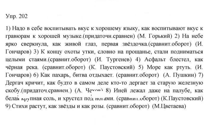 Скан решения номера 202