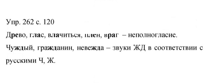 Скан решения номера 262