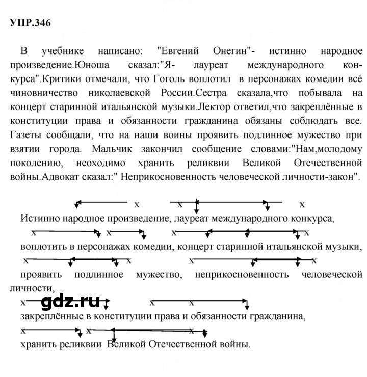 Скан решения номера 346