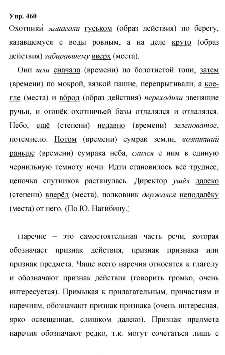 Скан решения номера 460