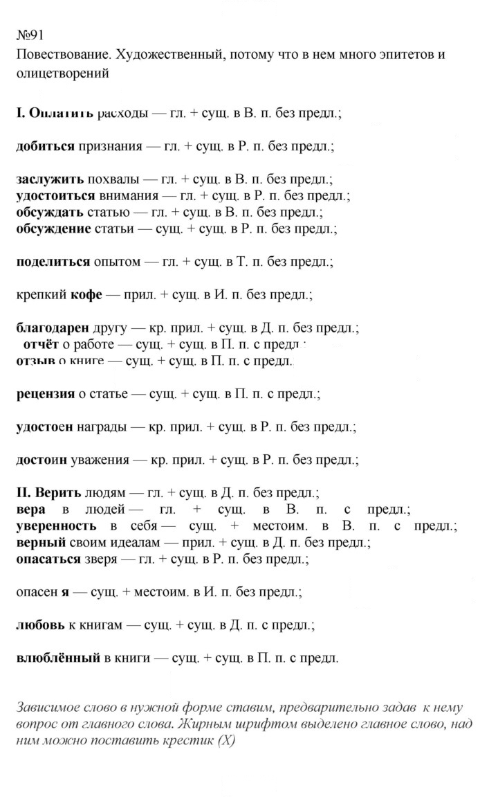 Скан решения номера 91